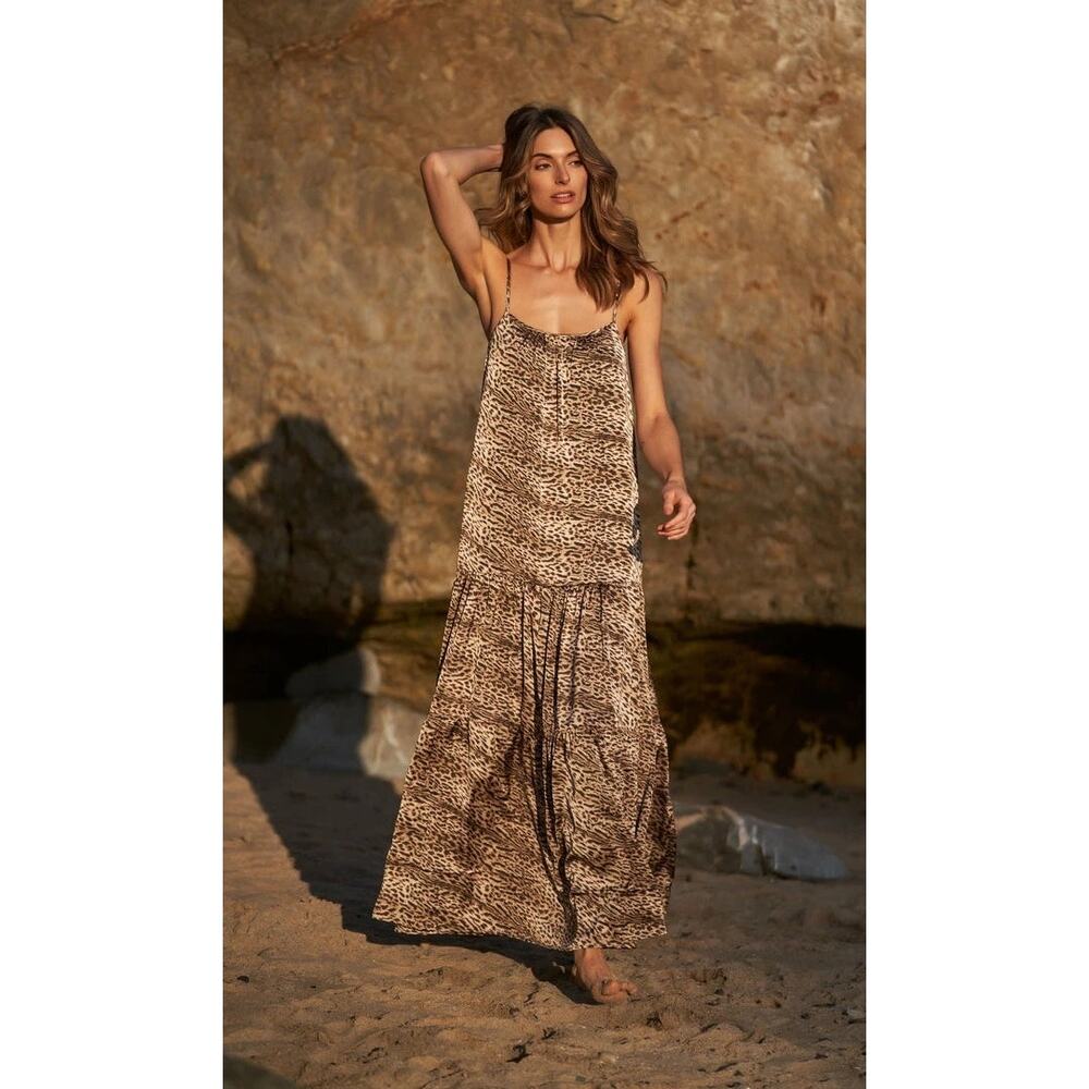 NWT TRISH SCULLY LEOPARD PRINT DRESS